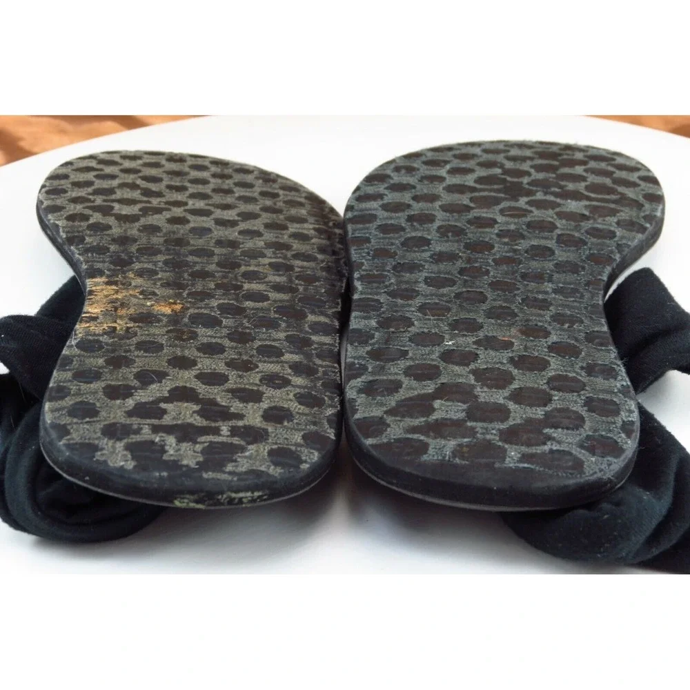 Sanuk Girls‎ Shoes Size 4-5 M Black Sandals Fabric
